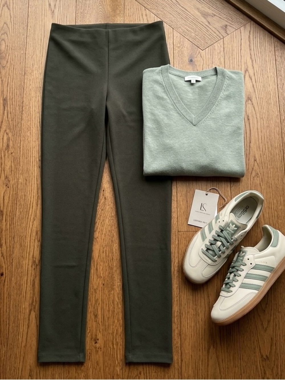 ZARA high rise crepe leggings